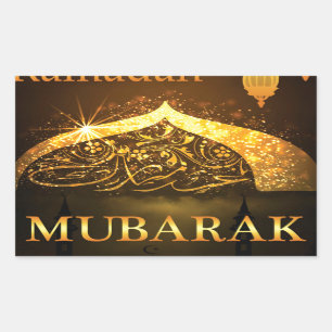 Sticker Rectangulaire Ramadan Al Adha and Fiter