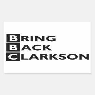 Sticker Rectangulaire Rapportez l'autocollant de Clarkson