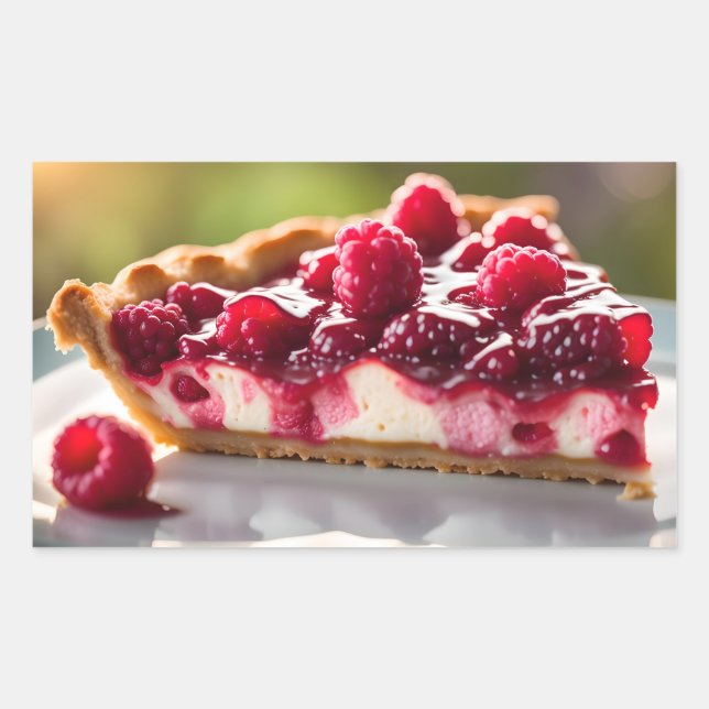 Sticker Rectangulaire Raspberry (Devant)