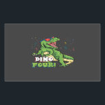 Sticker Rectangulaire Rawr Je suis un Dinofour 4e anniversaire Dinosaur<br><div class="desc">Rawr I'm a Dinofour T Rex Dinosaur 4th Birthday Party Boys Gift Rectangle Sticker Classic Collection.</div>