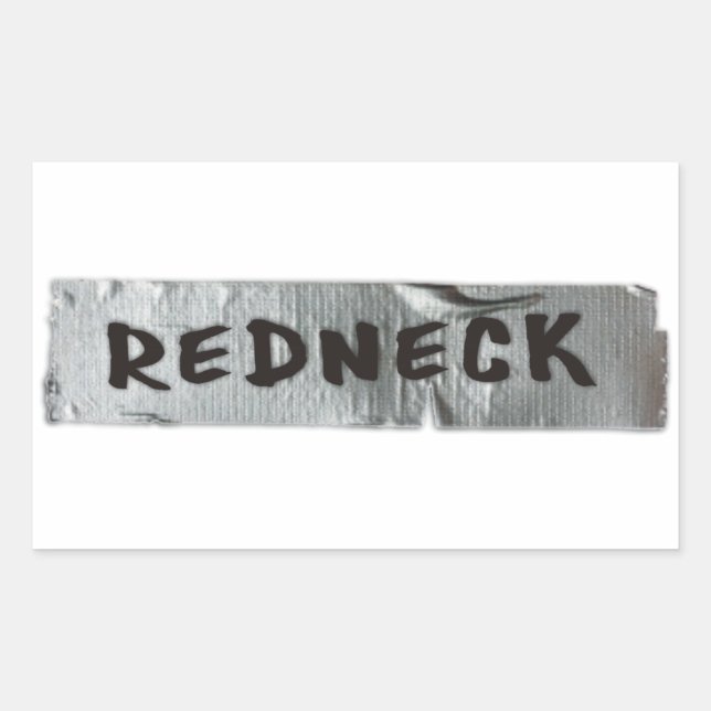 STICKER RECTANGULAIRE REDNECK (Devant)