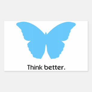 Sticker Rectangulaire Réfléchissez mieux avec MorphOS