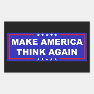 Sticker Rectangulaire Réflexion de l'Amérique