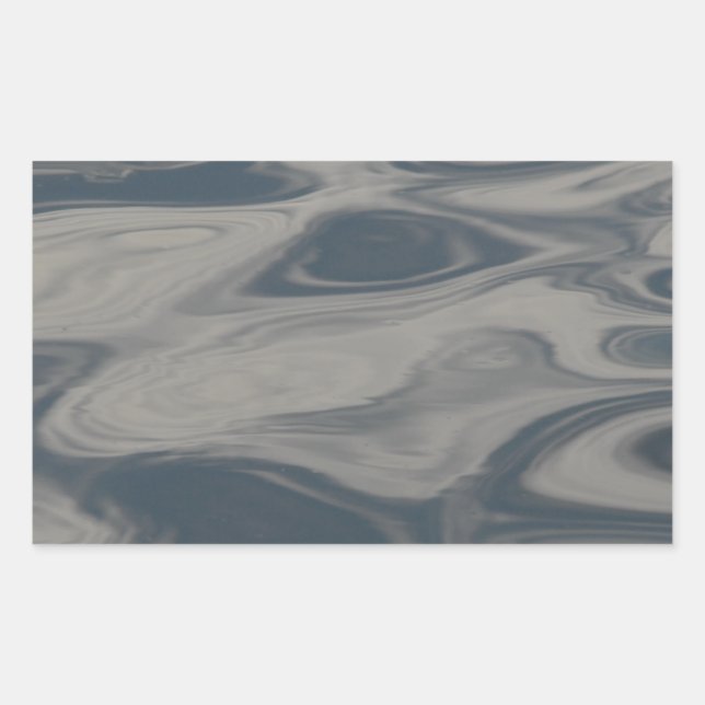 Sticker Rectangulaire Réflexions sur l'eau (Devant)