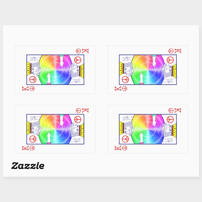 Sticker Rectangulaire Règles de paix - (Feuille)
