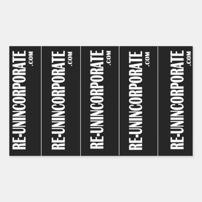 STICKER RECTANGULAIRE RÉINCORPORER (Devant)