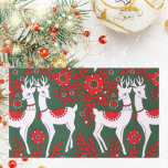 Sticker Rectangulaire Reindeer<br><div class="desc">Vintage cute reindeer</div>