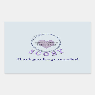 Sticker Rectangulaire Remerciement d'affaires
