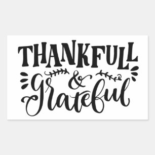 Sticker Rectangulaire Remerciements et gratitude