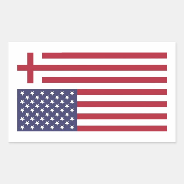 Sticker Rectangulaire Rendre à l'Amérique son drapeau (Devant)