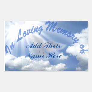 Sticker Rectangulaire Repose En Paix_