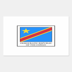 Sticker Rectangulaire République démocratique du Congo