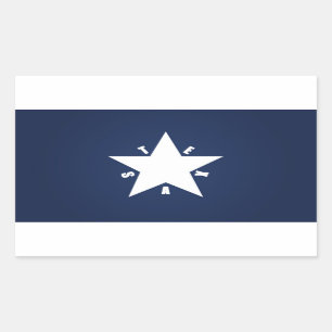 Sticker Rectangulaire République du Texas