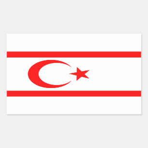 Sticker Rectangulaire République turque de Chypre-Nord