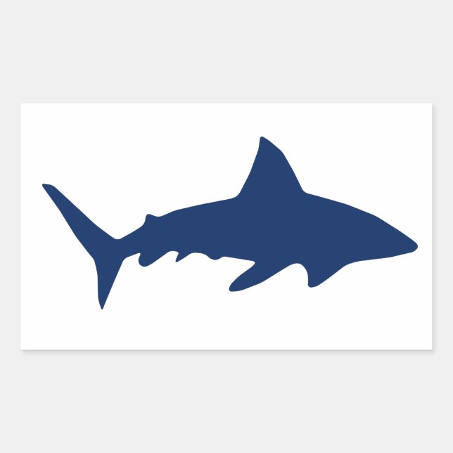 Sticker Rectangulaire Requins/mâchoires (Devant)