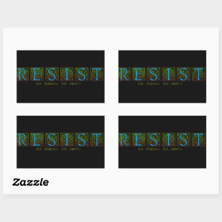 Sticker Rectangulaire Résister