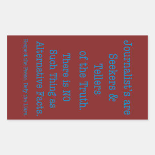 Sticker Rectangulaire Respectez la presse