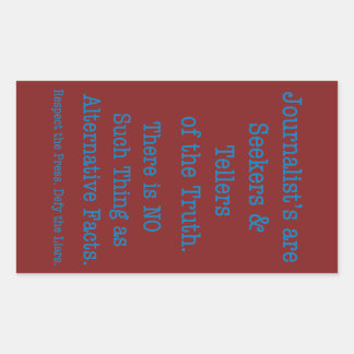 Sticker Rectangulaire Respectez la presse
