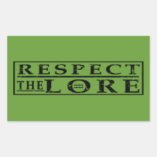 STICKER RECTANGULAIRE RESPECTEZ LE SEIGNEUR