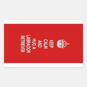 Sticker Rectangulaire Restez calme et serrez dans vos bras un récupérate