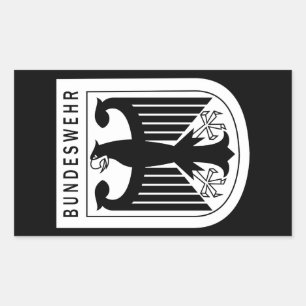 Sticker Rectangulaire Retro - République fédérale d'Allemagne Bundeswehr