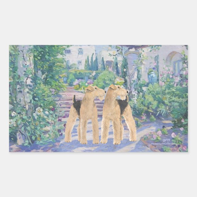 Sticker Rectangulaire Rêve de Lavande (Devant)
