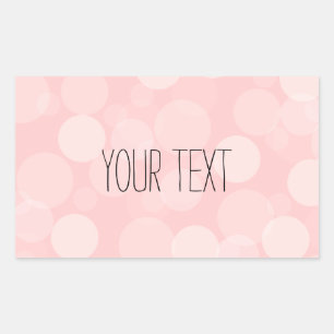 Sticker Rectangulaire Rêve rose