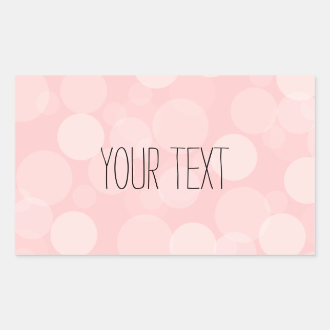 Sticker Rectangulaire Rêve rose (Devant)