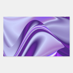 Sticker Rectangulaire Rêves arc-en-ciel à fleurs violettes