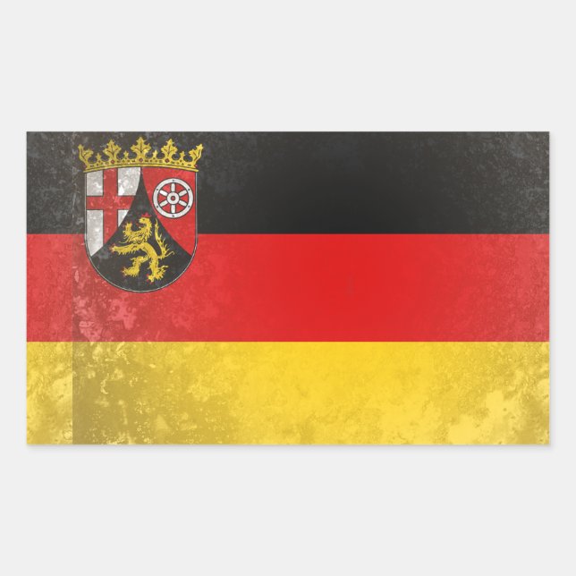Sticker Rectangulaire Rhénanie-Palatinat (Devant)