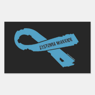 Sticker Rectangulaire Ribbon déchiré/Guerrier...Dystonie