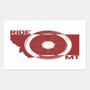 Sticker Rectangulaire Ride Montana