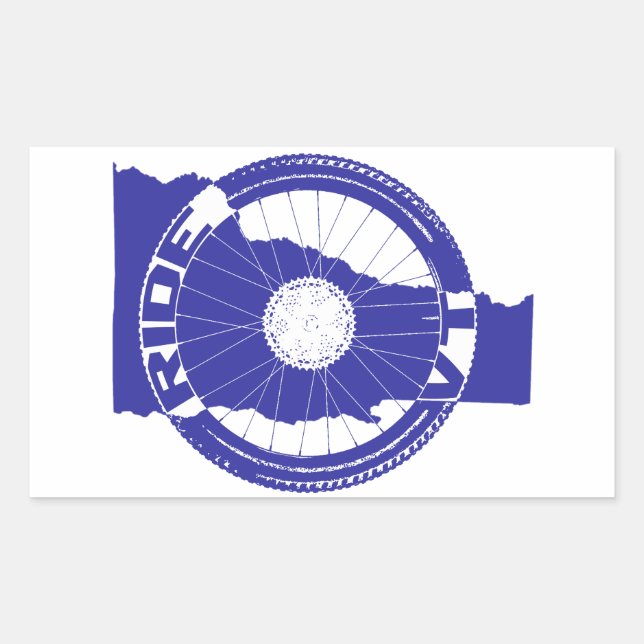 Sticker Rectangulaire Ride Vermont (Devant)
