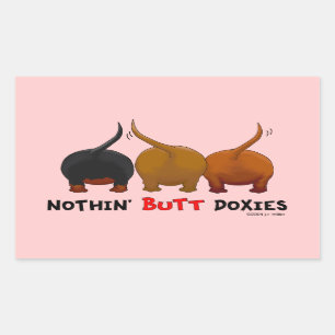 Sticker Rectangulaire Rien n'aboutent des Doxies