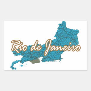 Sticker Rectangulaire Rio de Janeiro