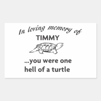 STICKER RECTANGULAIRE RIP TIMMMY