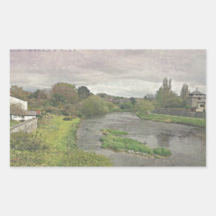 Sticker Rectangulaire River Hafren à Newtown, Powys