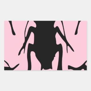 Sticker Rectangulaire Roches roses