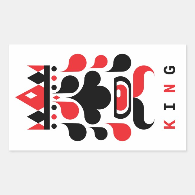 STICKER RECTANGULAIRE ROI (Devant)