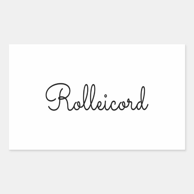 Sticker Rectangulaire Rolleicord Début des années 1930 (Devant)