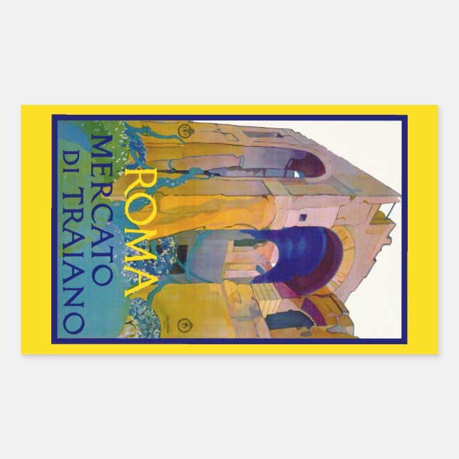 Sticker Rectangulaire Roma ~ Mercato di Traiano (Devant)