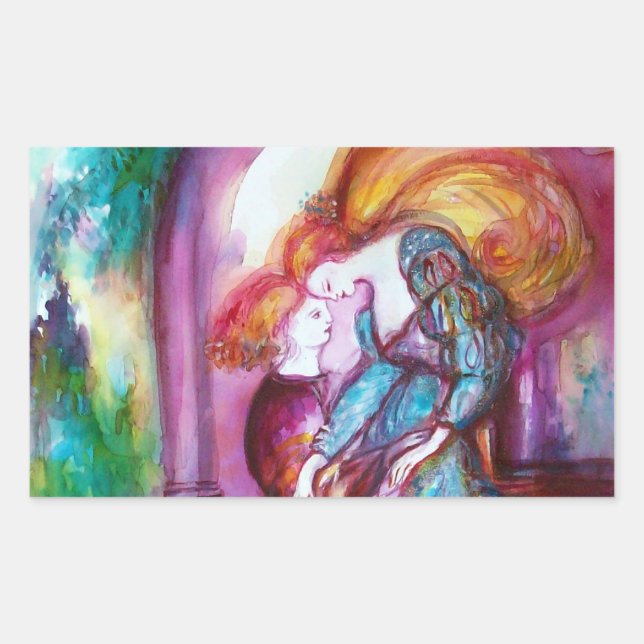 Sticker Rectangulaire ROMEO ET JULIET Romantique Saint Valentin (Devant)