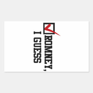 Sticker Rectangulaire Romney, je suppose