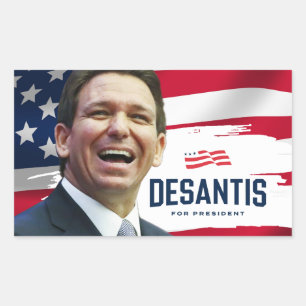 Sticker Rectangulaire Ron DeSantis pour le Président 2024