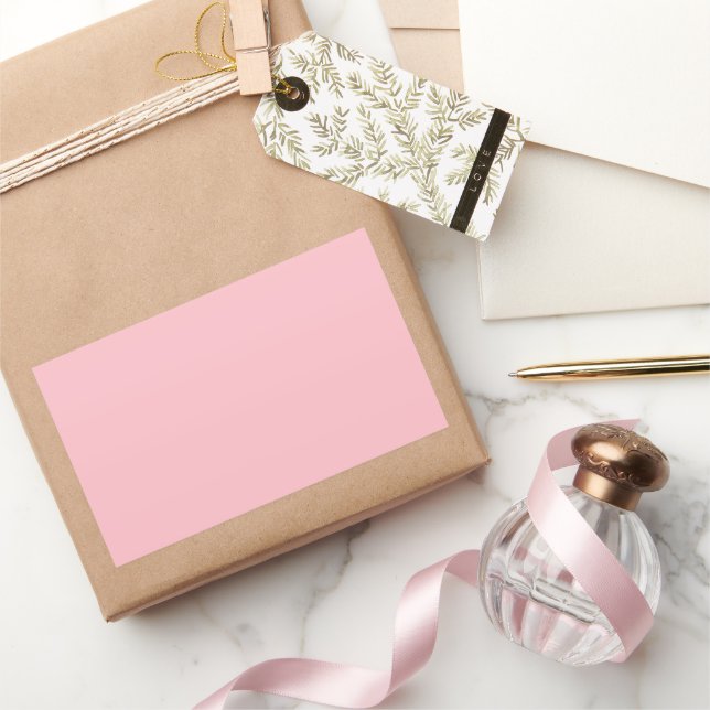 Sticker Rectangulaire rose (Cadeaux)