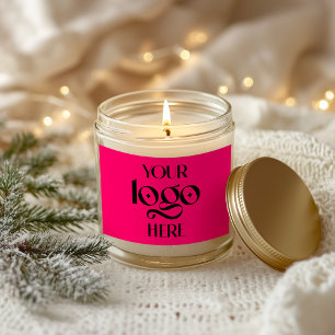 Sticker Rectangulaire Rose chaud