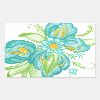 Sticker Rectangulaire Rosemal par Neeter