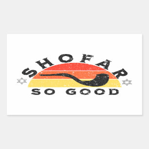 Sticker Rectangulaire Rosh Hashanah Shofar So Good Funny Pun