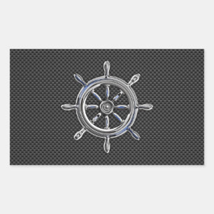 Sticker Rectangulaire Roue en fibre de carbone