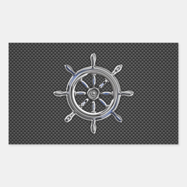 Sticker Rectangulaire Roue en fibre de carbone (Devant)